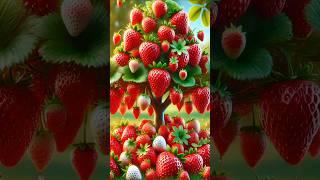 Easy and fast technique for planting and growing strawberry fruit trees. #gardening