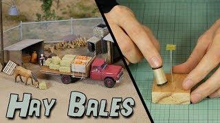 Realistic Hay Bales – Model Railroad Scenery