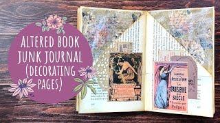 Guide to Making an Altered Book Junk Journal/Part 4 - Decorating More Pages