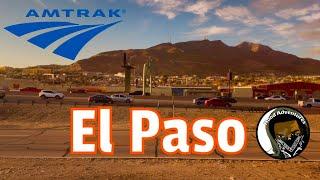 VIEW OF EL PASO TEXAS FROM AMTRAK SUNSET LIMITED EASTBOUND TRAIN