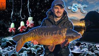 It was FREEZING  He Caught Loads! Winter Carp Fishing