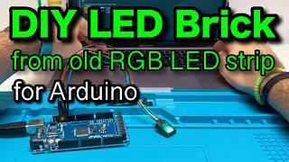 DIY Arduino RGB LED brick from Old LED Strip #lifehackermax #arduino #led