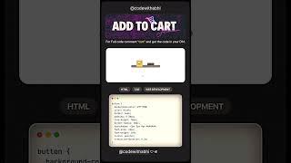 Cart Buttan in shopping website #coding #htmlcssjavascript #shorts #shortvideo #shortsfeed #short