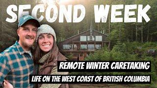 Second Week Winter Caretaking | Remote and Off Grid On West Coast British Columbia | Feeling at Home