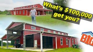 $100,000 Barn tour 60x100 w/ Big Buildings Direct