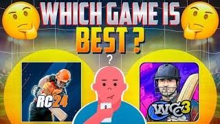 RC24 vs WCC3 - WHICH IS BEST CRICKET GAME️| GAMERX