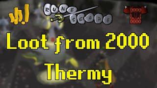 Old School RuneScape - Loot from 2000 Thermy