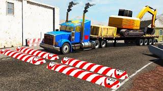 Trucks vs Speed Bumps #6 | BeamNG.DRIVE