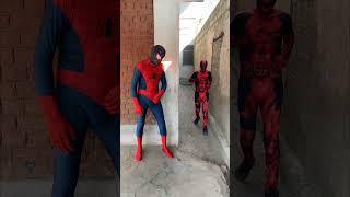 Deadpool Scare Spider man #spiderman #shorts