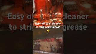 Easy way to strip paint/grease of your tractor !!