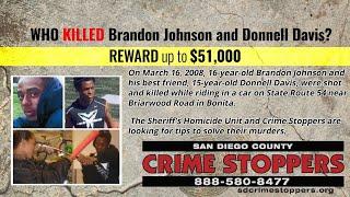 Who Killed Brandon Johnson and Donnell Davis? - San Diego County Sheriff's Department
