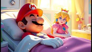 Mario's SURPRISING Death - Lego Peach enter the Nintendo Switch to save Mario! Mario Story