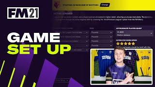 How to set up a save game in Football Manager 2021 | FM21 Tutorial