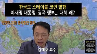 한국도 마침내 스테이블 코인 발행  ... 김대호 박사  "은행 화폐제도  가상화폐 혁명 "