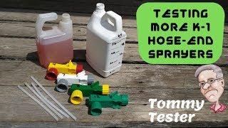 More K-1 Hose-End Sprayer Performance Testing