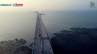 Navi Mumbai happening location drone view | sealink | airport | flamingo point | Panvel jnpt road