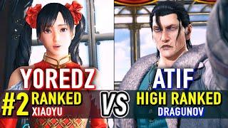 T8  Y0REDZ (#2 Ranked Xiaoyu) vs ATIF (Dragunov)  Tekken 8 High Level Gameplay