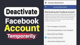 How to Deactivate Facebook Account [2023]