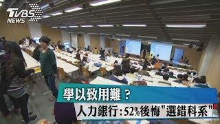 學以致用難？人力銀行：52%後悔"選錯科系"