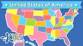 5 Regions of the United States  | US Geography for Kids | Kids Academy