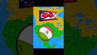 Mexico attack USA Part 3/3 Final  #countryballs #humor #nutshell