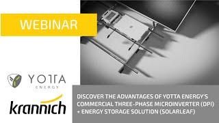 Yotta Energy's Commercial Three-Phase Microinverter and SolarLEAF energy storage solution