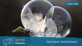 Gefrorene Seifenblasen machen und fotografieren