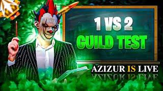 Free Fire Live Hardest Guild Test  | Khelega Custom  | AZIZUR FF
