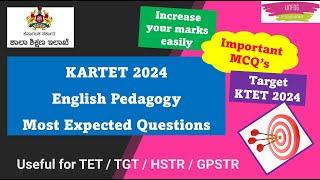 #kartet English Pedagogy  Important MCQ's   Dr. Atahar  #tet2024 #kartet2024 #tetsyllabus #tetexam