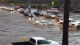 Watch This $200,000 Lamborghini Drive Through Flood Waters Like a Boss