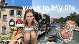 summer week in my life | go-karting, travelling to Venice and mukbangs