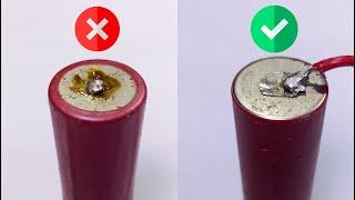 how to solder 18650 perfectly every time