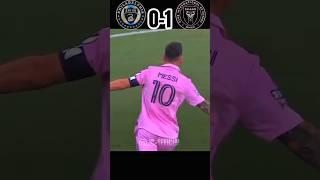 Philadelphia vs Inter Miami Semi Final League Cup #messi #goals  #football #youtubeshorts