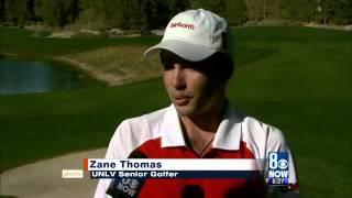 KLAS-TV - Chris Maathuis - UNLV golfer relishes second chance