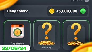 Hamster Kombat daily combo card || Today: 22/06/2024 || Claim 5M to Hamster Kombat wallet