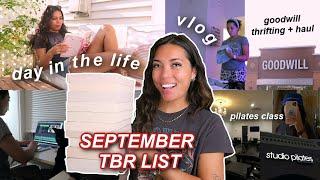 vlog: september tbr list, thrifting haul, pr unboxing + daily routines ‍️