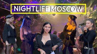 AWESOME RUSSIAN GIRLS at a HOT party in NIGHT CLUB. MOSCOW Nightlife, 2024