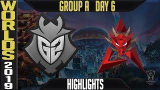 G2 vs HKA Highlights | S9 Worlds 2019 Group A Day 6 | G2 Esports vs Hong Kong Attitude