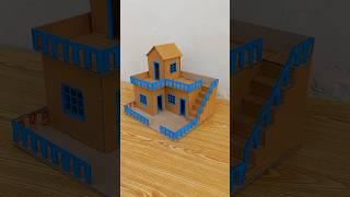 Beautiful Modern Cardboard House | House making With Cardboard DIY Miniature Cardboard House