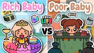 RICH BABY   VS POOR BABY  HOME DESIGNER!! | Toca Life World | Toca Boca