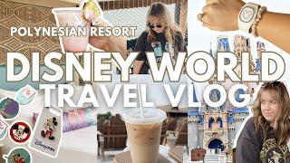 DISNEY WORLD STAYCATION VLOG: polynesian resort check-in + early morning magic kingdom + pin trading