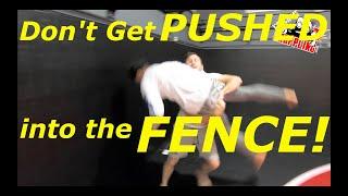 MMA Clinch Work Against the Fence!  Don't get PUSHED Around!!