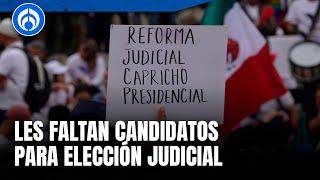 Elección al Poder Judicial no prende: registro de candidatos no va ni a la mitad