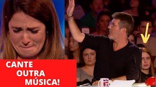 Simon INTERROMPE Mulher e Sugere Outra Música - Got Talent Legendado.