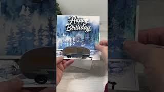 Pop Up Camping Easel Card. #shorts