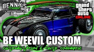 BF WEEVIL CUSTOM Benny's Customisation & Test Cinematic - GTA Online