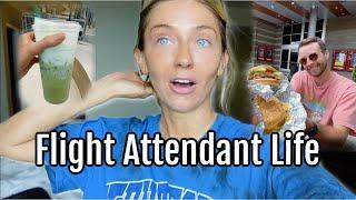 LAYOVERS WITH FRIENDS & SPRAY TAN FAIL!! // Flight Attendant Life