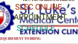 K 1-STEP BY STEP SLEC Medical ONLINE APPOINTMENT SCHEDULE