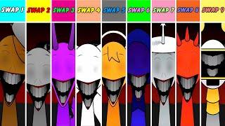 All Swap Version From Swap 1 to Swap 9 In Incredibox Sprunki