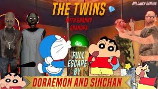 THE TWINS ESCAPE BY SINCHAN AND DORAEMON || #sinchan #doraemon #thetwins #granny #funny #dubbing